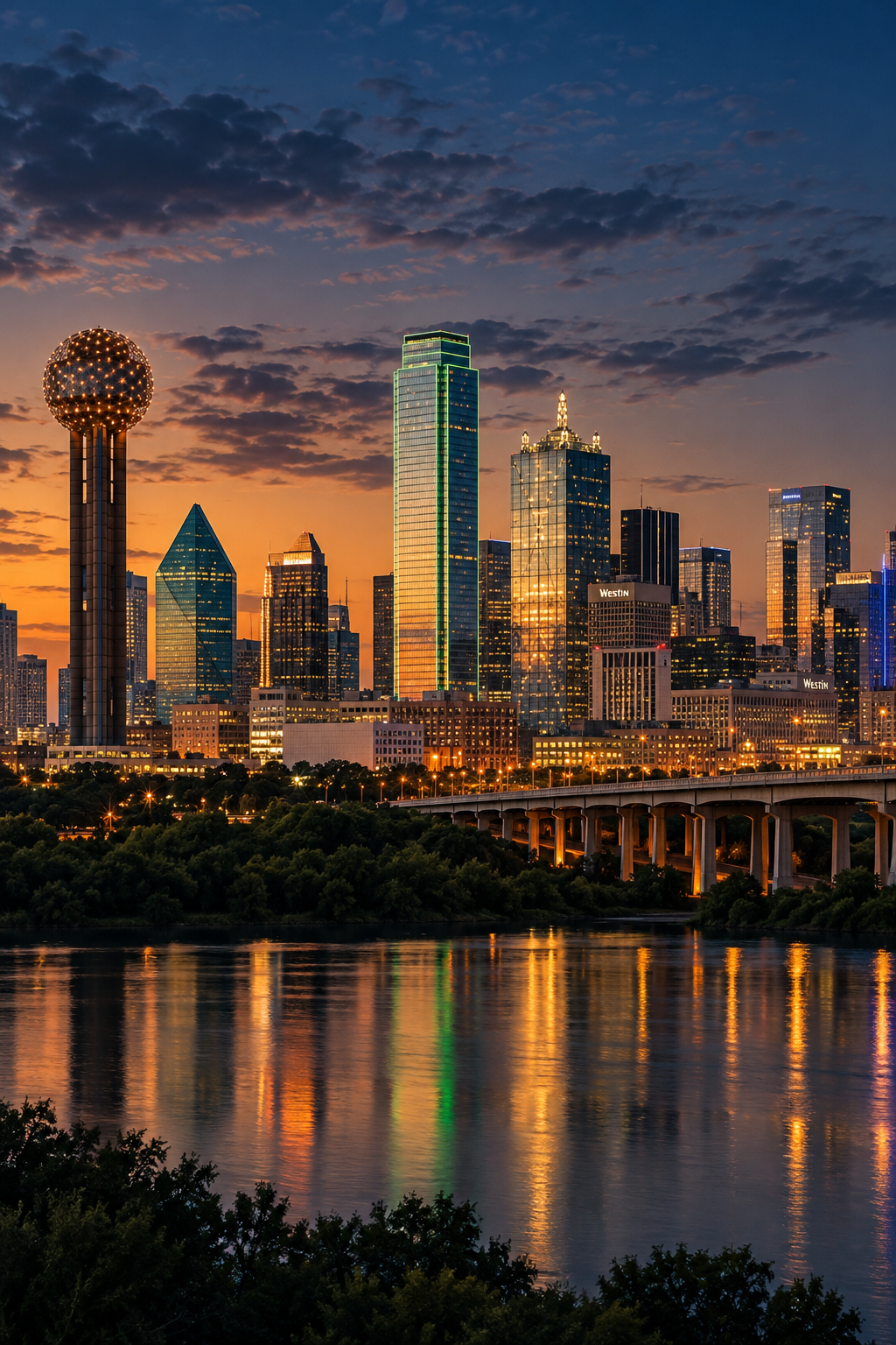 Dallas city skyline representing Capulet Civil Process extensive coverage area