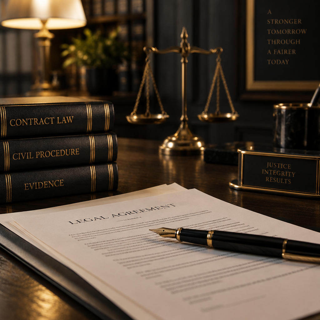 Legal documents on a desk representing process service